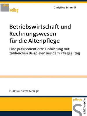 cover image of Betriebswirtschaft und Rechnungswesen für die Altenpflege